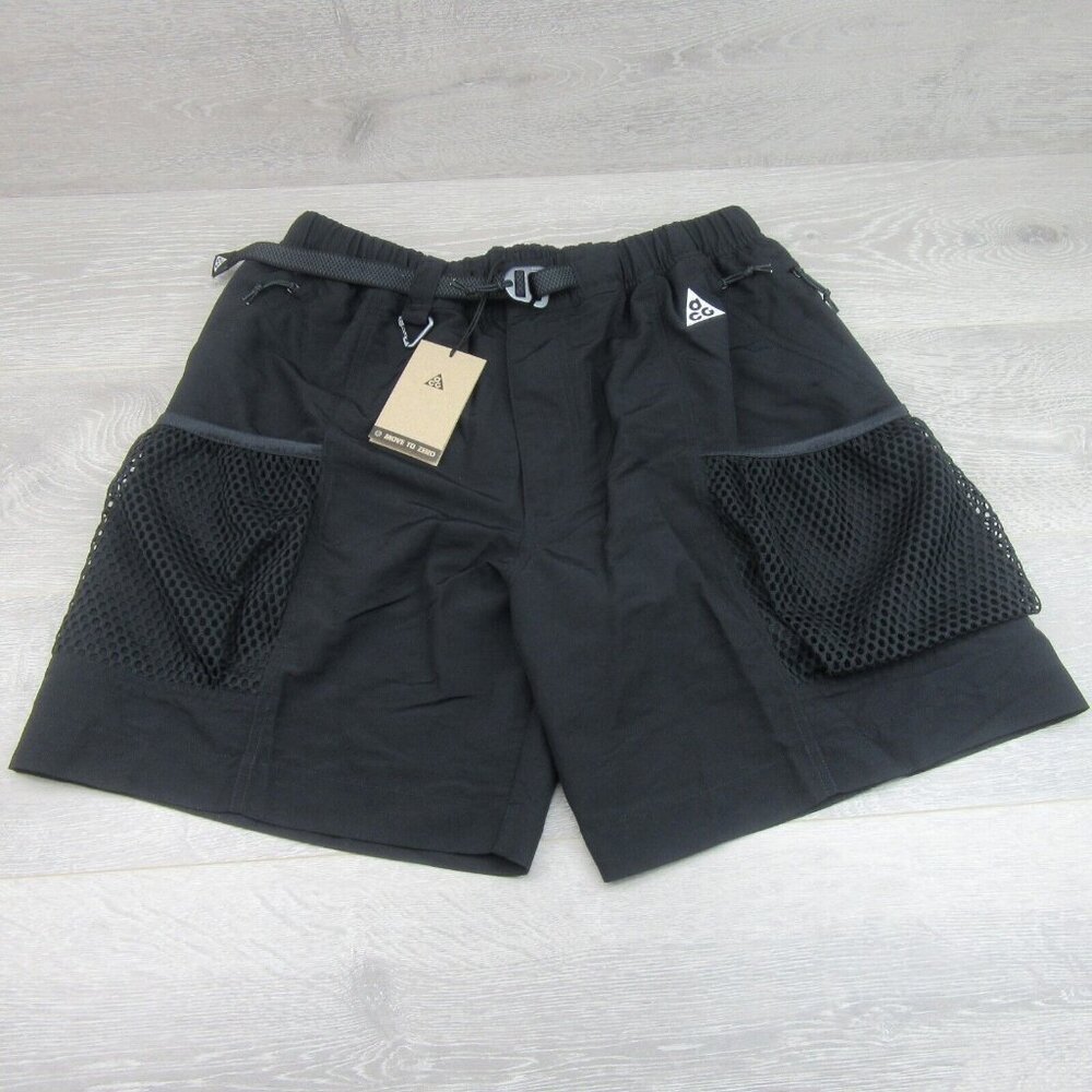 Nike ACG "Snowgrass" Cargo Shorts Mens Size Medium Black NEW - Picture 4 of 16